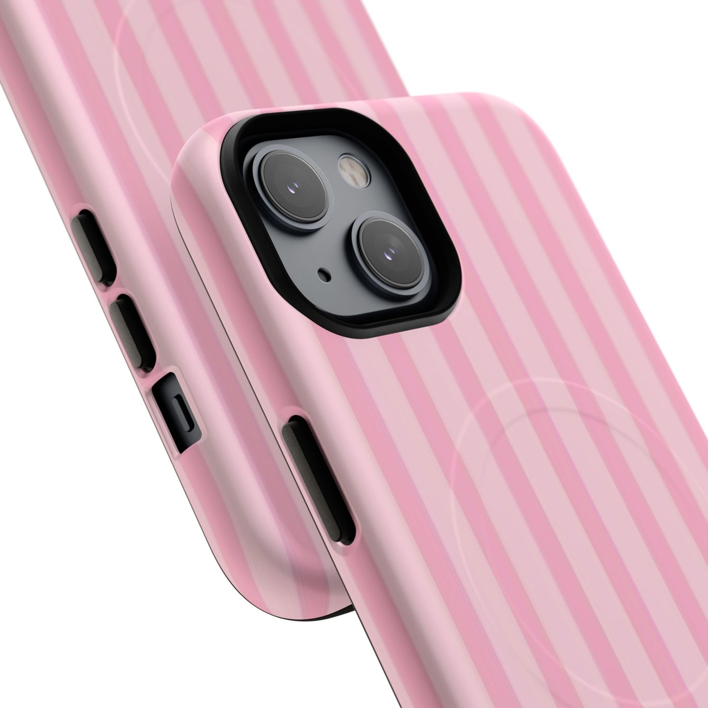 Pink Stripe Phone Case with MagSafe