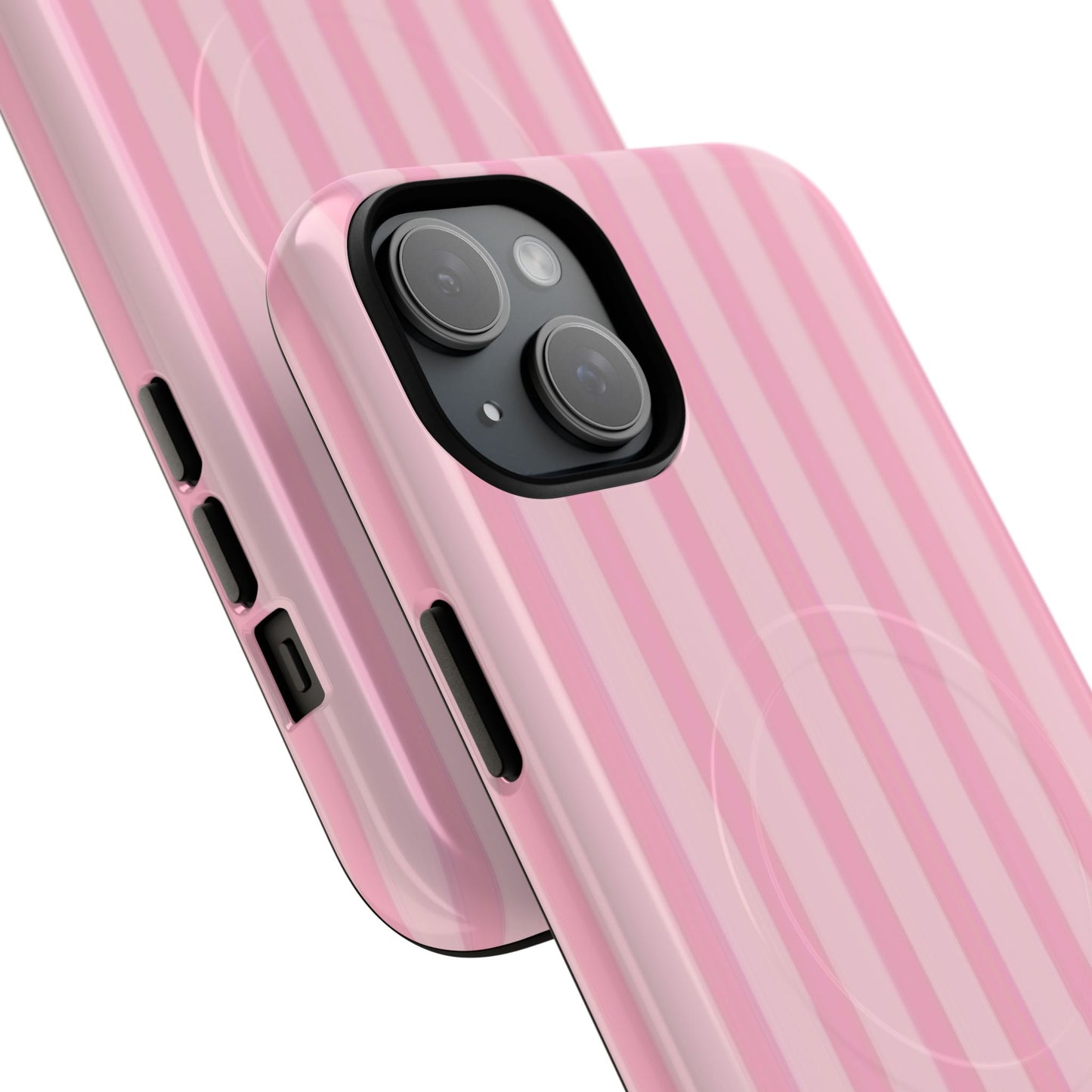 Pink Stripe Phone Case with MagSafe