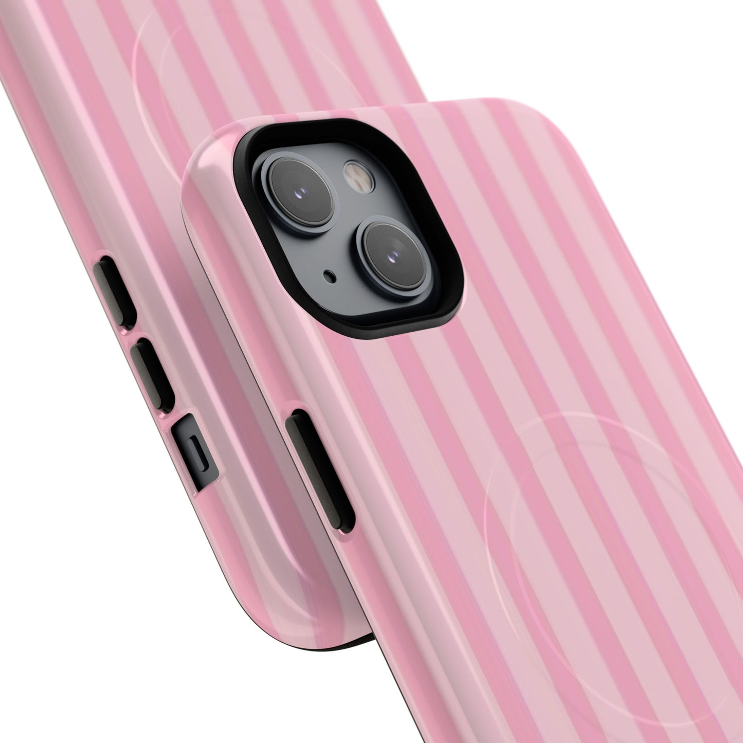 Pink Stripe Phone Case with MagSafe