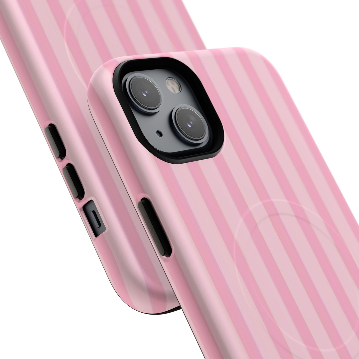 Pink Stripe Phone Case with MagSafe