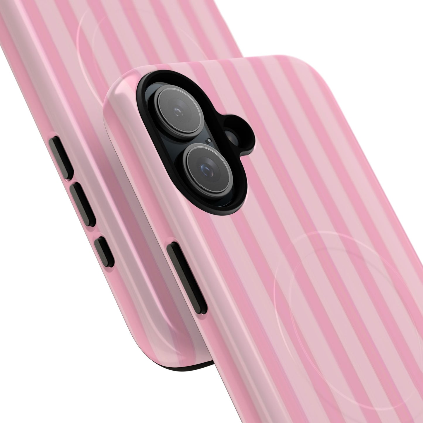 Pink Stripe Phone Case with MagSafe