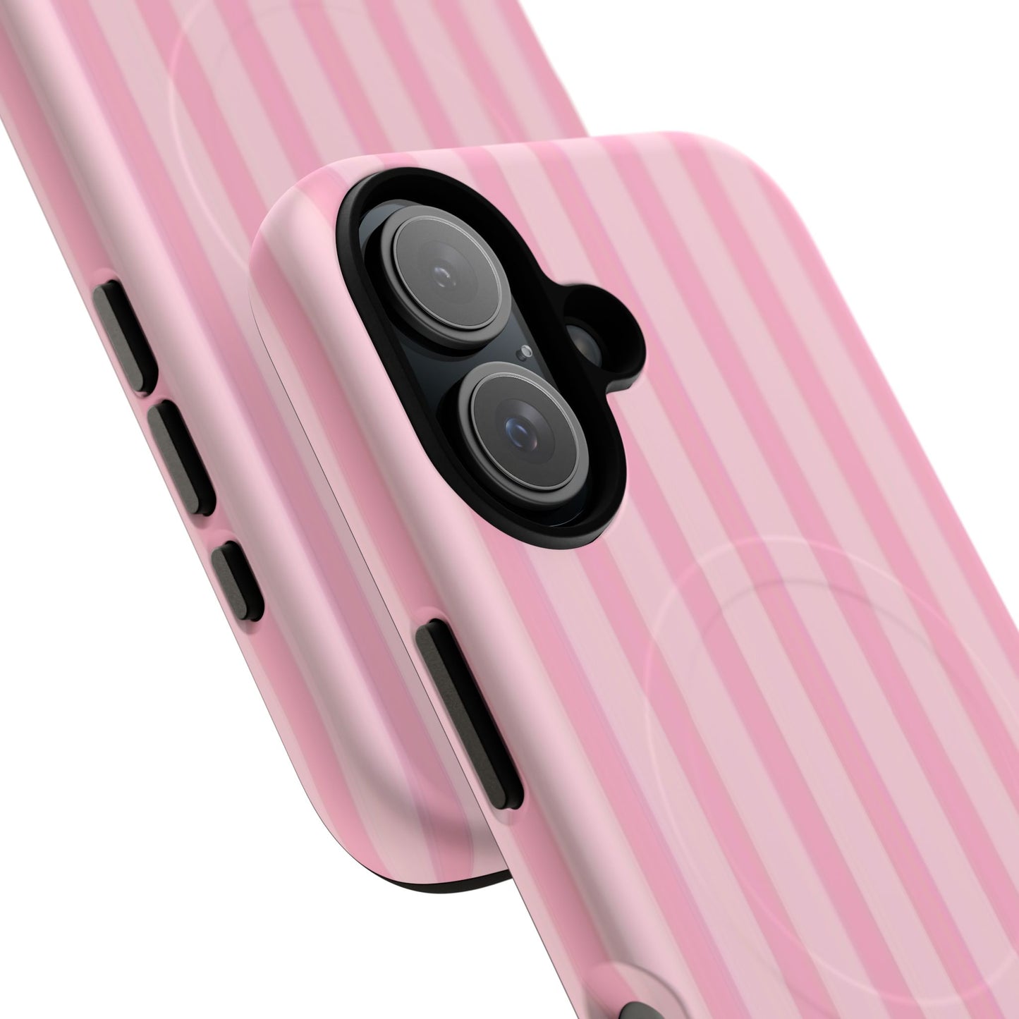Pink Stripe Phone Case with MagSafe