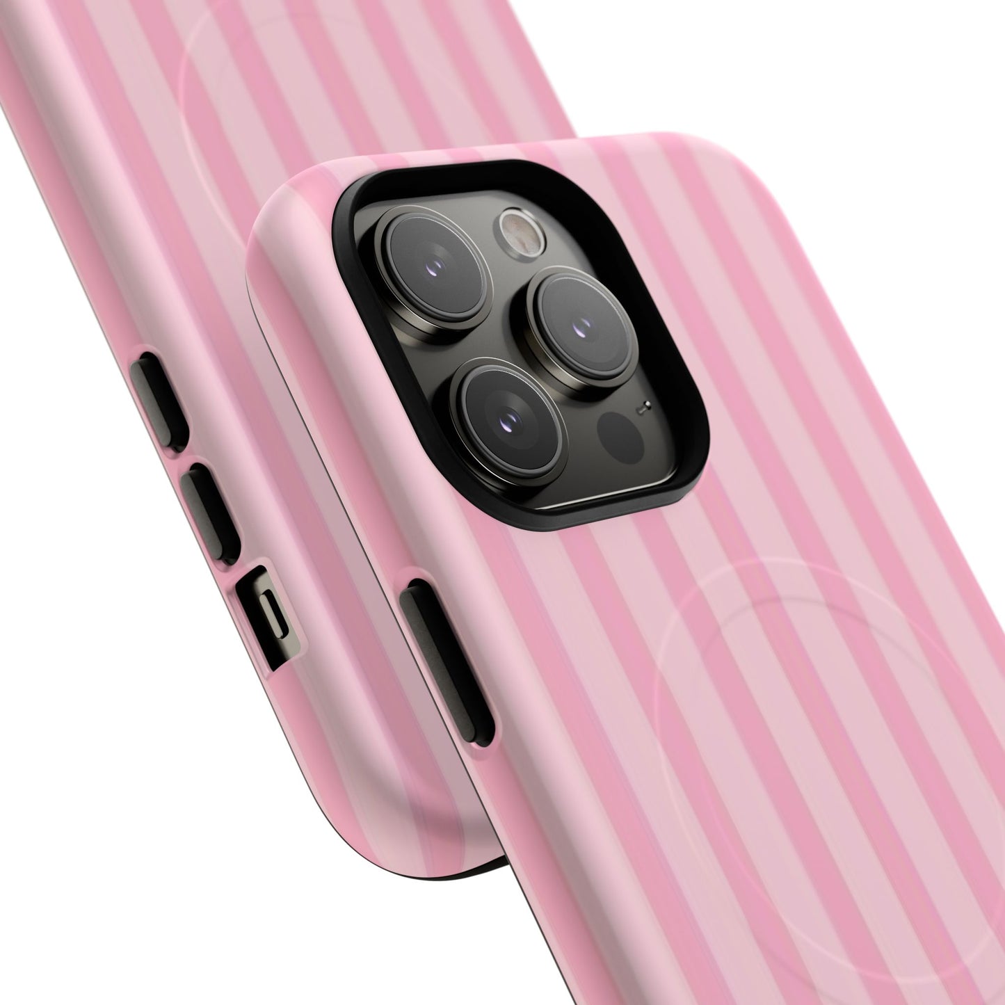 Pink Stripe Phone Case with MagSafe