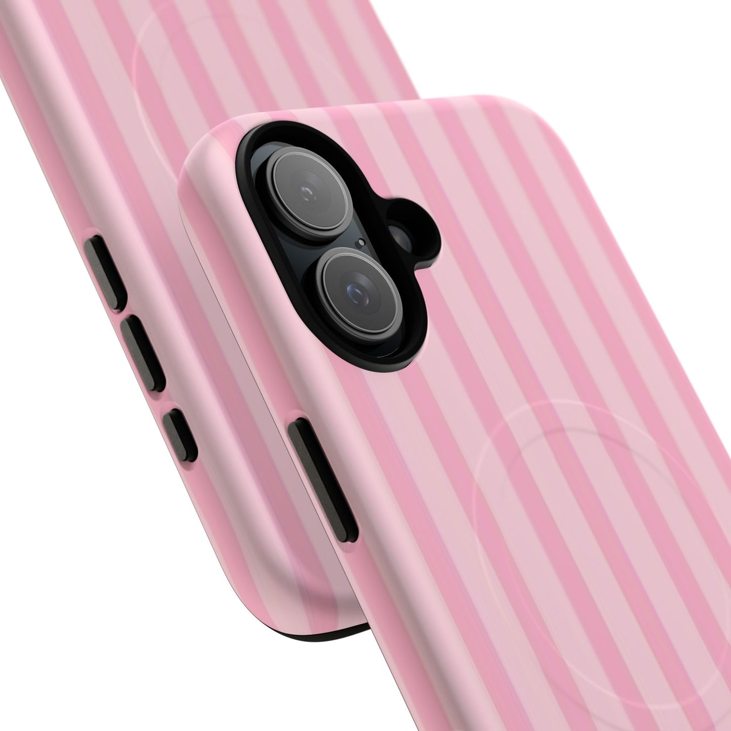 Pink Stripe Phone Case with MagSafe