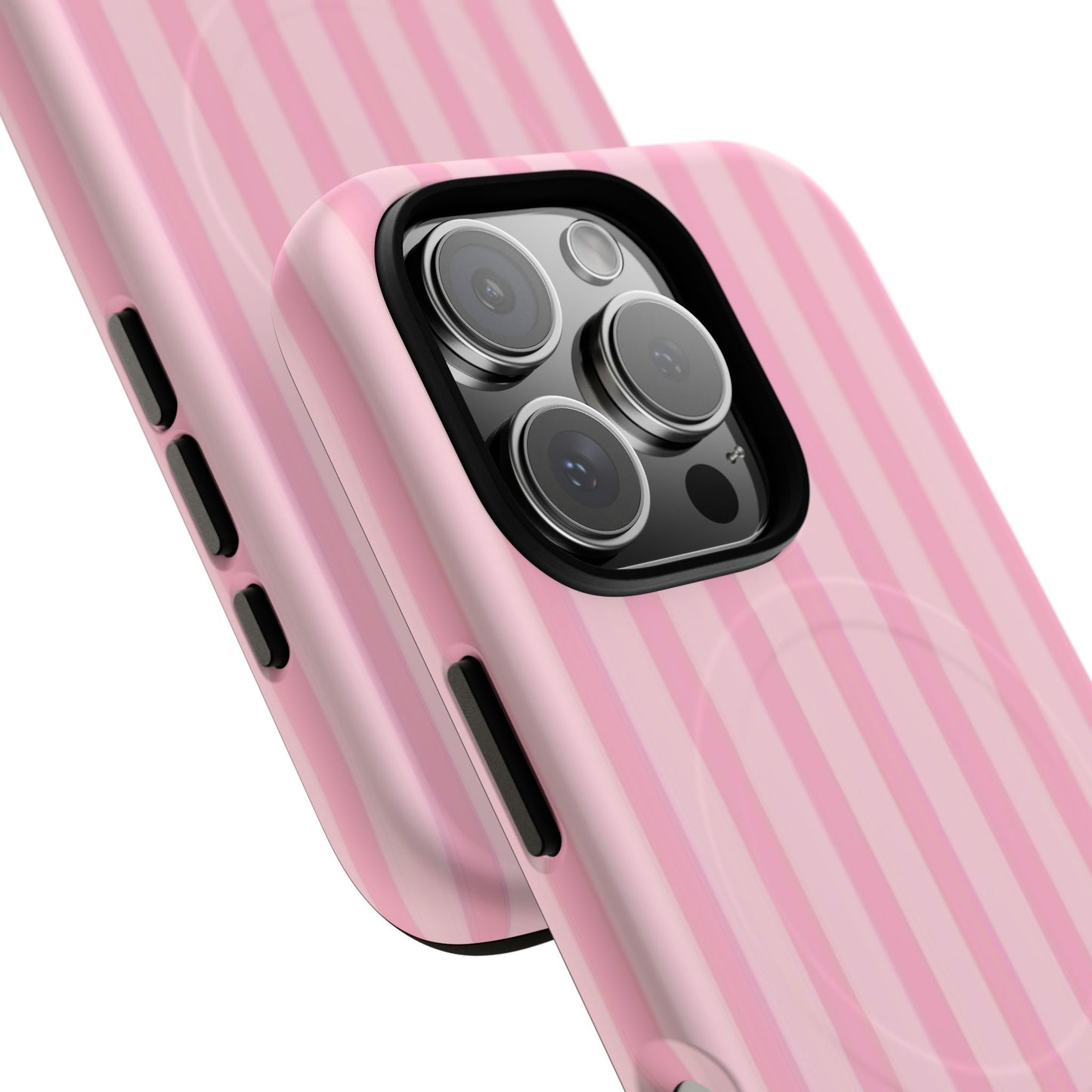Pink Stripe Phone Case with MagSafe