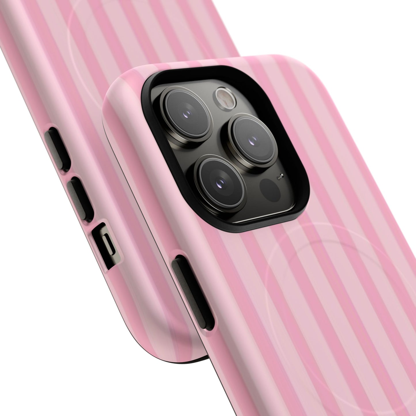 Pink Stripe Phone Case with MagSafe