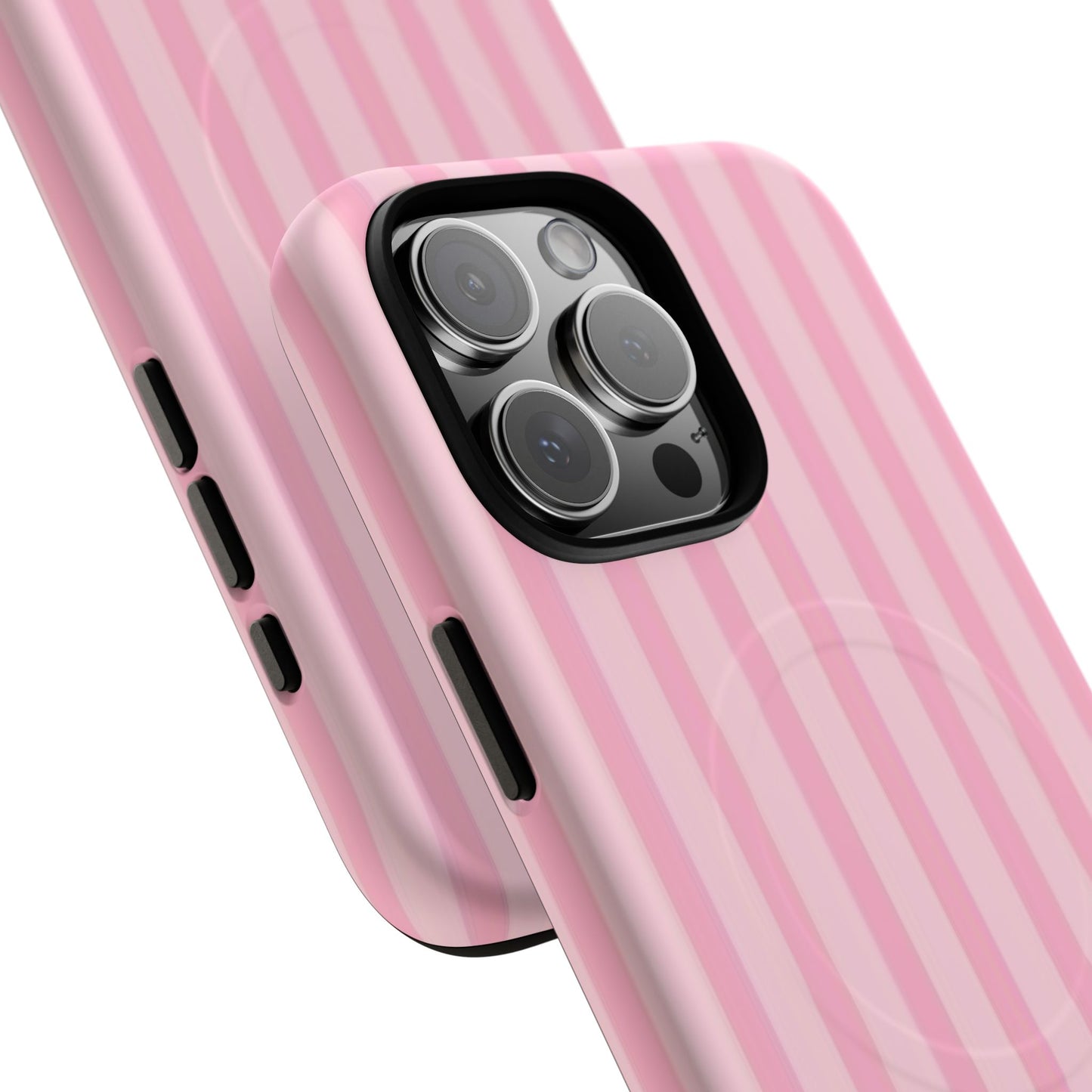 Pink Stripe Phone Case with MagSafe