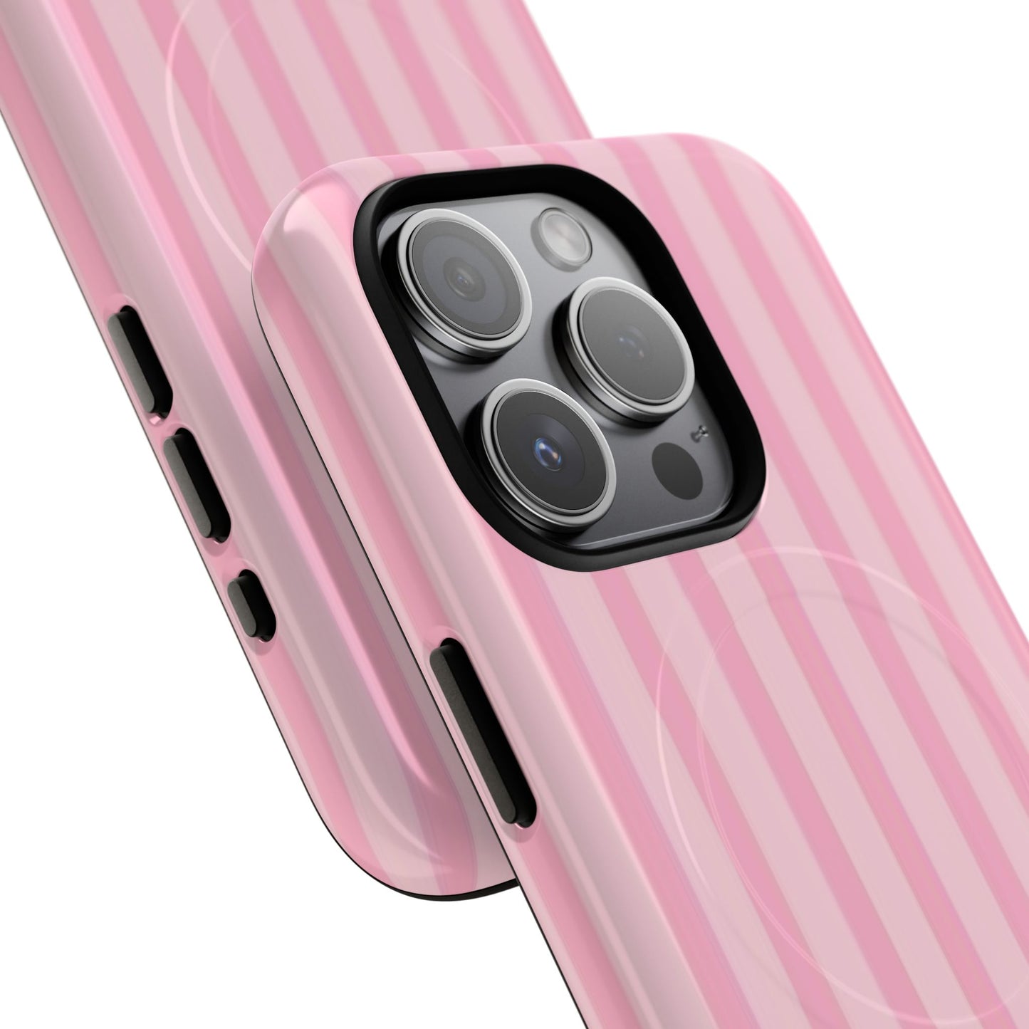 Pink Stripe Phone Case with MagSafe