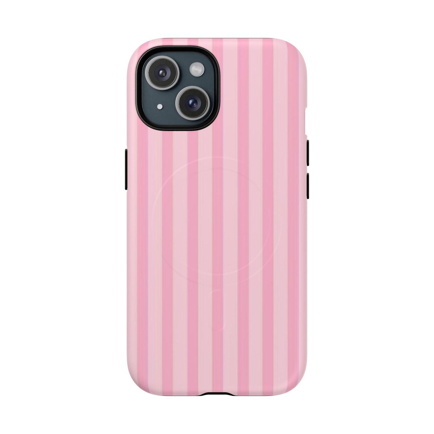 Pink Stripe Phone Case with MagSafe