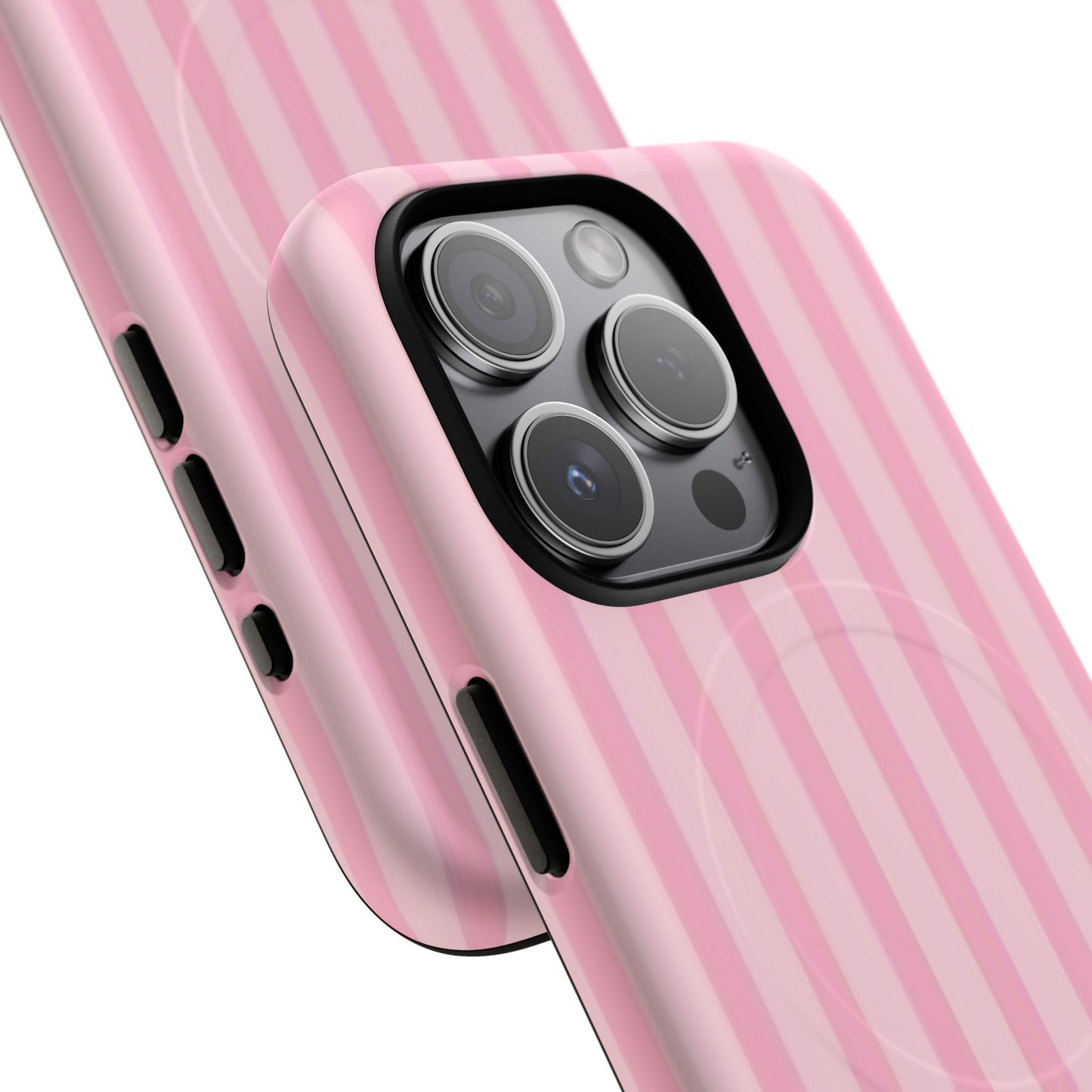 Pink Stripe Phone Case with MagSafe
