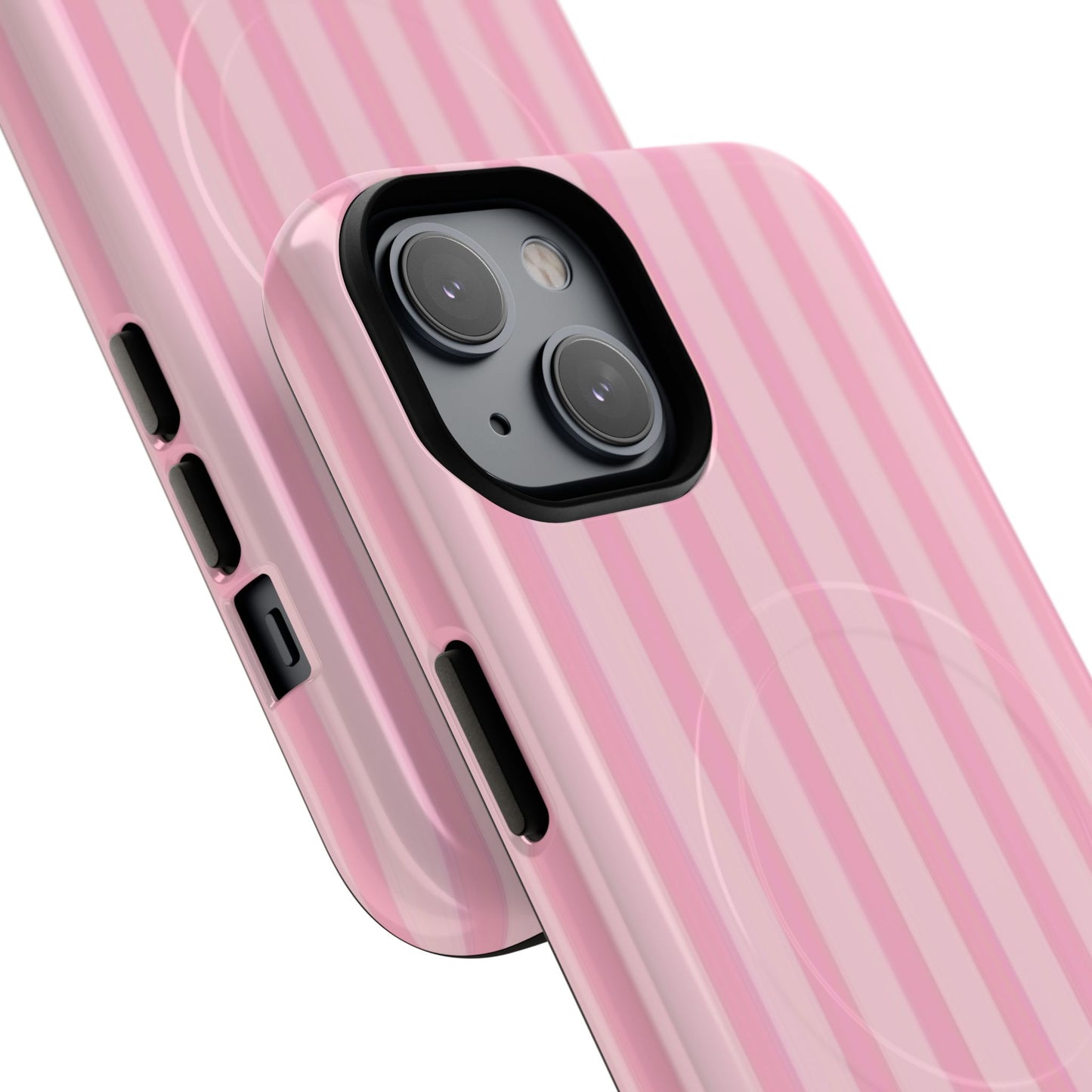 Pink Stripe Phone Case with MagSafe