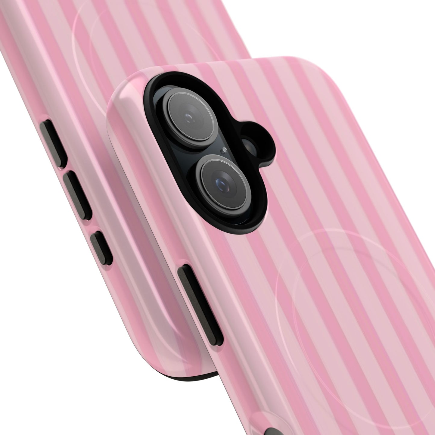Pink Stripe Phone Case with MagSafe