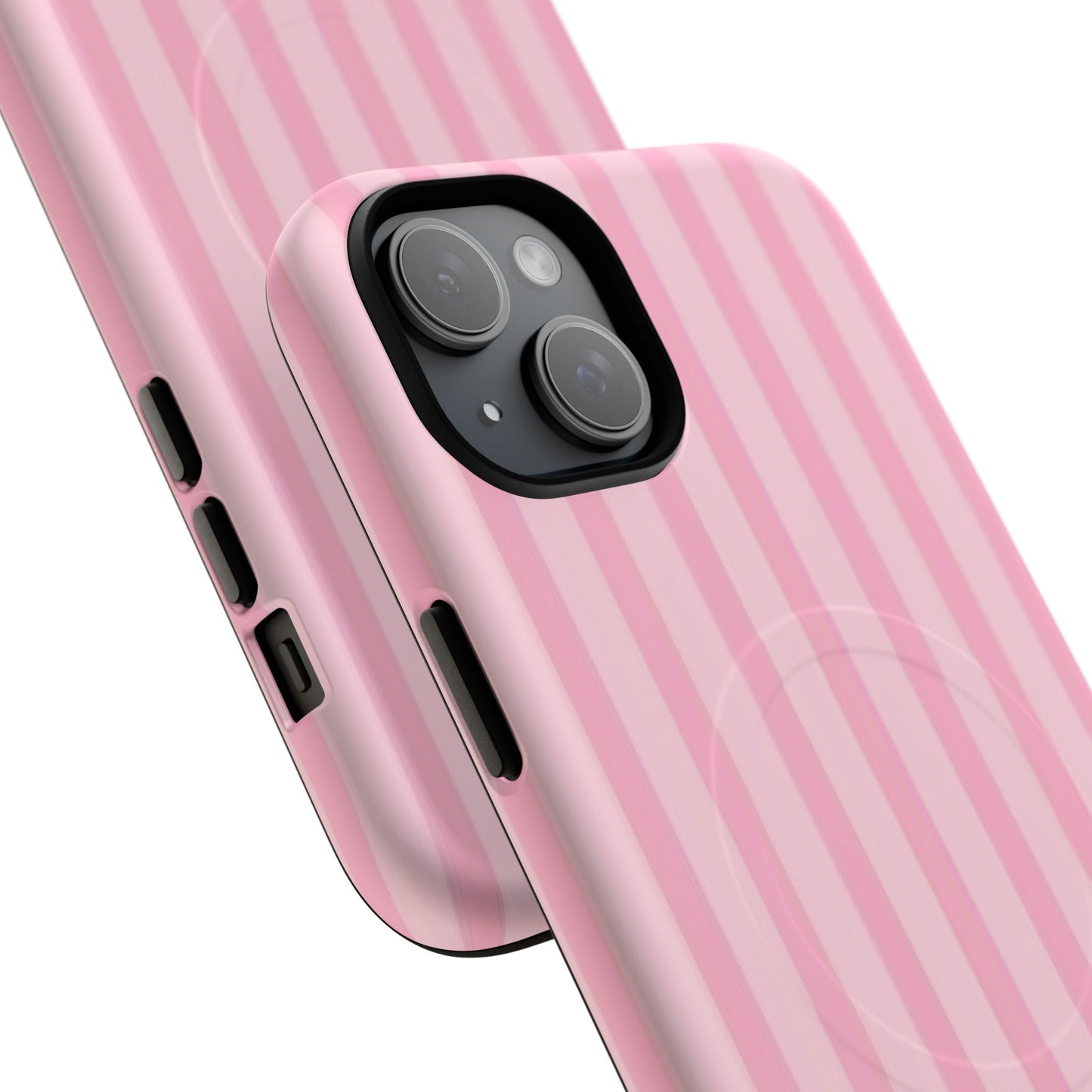 Pink Stripe Phone Case with MagSafe